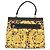 Borsa a mano Gianni Versace in pelle PVC gialla e nera Auth BA7502 Nero Giallo - vista 2
