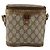 Borsa Gucci GG Supreme Web Sherry Line in PVC beige e oro 904 02 070 Auth 152352 D'oro - vista 13