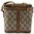 Borsa Gucci GG Supreme Web Sherry Line in PVC beige e oro 904 02 070 Auth 152352 D'oro - vista 2