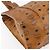 Borsa tote MCM Logogram Vicetos in pelle PVC marrone e oro Auth 150113 D'oro - vista 14