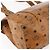 Borsa tote MCM Logogram Vicetos in pelle PVC marrone e oro Auth 150113 D'oro - vista 16