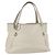 Borsa tote in pelle bianca e argento Salvatore Ferragamo Auth bs30640 Bianco