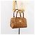 Borsa MCM Logogram Vicetos in pelle PVC marrone e oro Auth gh1240 D'oro - vista 22