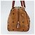 Borsa MCM Logogram Vicetos in pelle PVC marrone e oro Auth gh1240 D'oro - vista 4