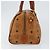 Borsa MCM Logogram Vicetos in pelle PVC marrone e oro Auth gh1240 D'oro - vista 5