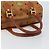 Borsa MCM Logogram Vicetos in pelle PVC marrone e oro Auth gh1240 D'oro - vista 7