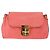 Chloé Borsa a Spalla Chloe Elsie in Pelle Rosa Oro Auth BA8492 D'oro - vista 2