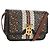 Borsa a Spalla Monogramma TB BURBERRY PVC Oro Marrone 8031708 Auth 153622SM D'oro