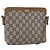 Borsa a Spalla GUCCI GG Plus Supreme PVC Beige Oro Auth th6453 D'oro