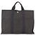 Hermès HERMES Handtasche Her Line MM aus grauem Canvas Auth 148658 Braun - Ansicht 3