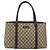 Gucci Borsa Tote GG Supreme in PVC beige argento 114595 Auth ep12164 - vista 2