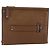 VALENTINO Borsa Clutch in Pelle Marrone Argento Autentica bs29681