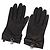 GUCCI LOVELY HANDSCHUHE AUS SCHWARZEM LEDER AUTHENTISCH BA7287V