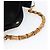Borsa a Spalla Gucci in Pelle Scamosciata Nera e Oro Bamboo 001 1014 1577 Auth ep11269 Nero D'oro - vista 7