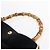 Borsa a Spalla Gucci in Pelle Scamosciata Nera e Oro Bamboo 001 1014 1577 Auth ep11269 Nero D'oro - vista 8