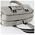 Borsa Boston in nylon argento CC Auth BA7758 della linea sportiva CHANEL - vista 7