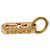 Chrome Hearts Tiny Cutout Kreuz Charm aus 22K Gold Auth 152458SM Golden - Ansicht 11