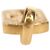 Chrome Hearts Tiny Cutout Kreuz Charm aus 22K Gold Auth 152458SM Golden - Ansicht 12