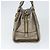 LOEWE Anagram Americana 28 Borsa a Mano Pelle Oro Auth 147012 D'oro - vista 4
