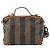Pequin FENDI Pecan Canvas Handtasche PVC 2-Wege Schwarz Braun Auth th6378 - Ansicht 2