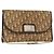 Borsa a spalla in tela Trotter Christian Dior marrone oro Auth bs31184 D'oro
