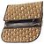 Borsa a spalla in tela Trotter Christian Dior marrone oro Auth bs31184 D'oro - vista 10