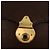 BURBERRY Clutch Bag Leather Brown Gold Auth ep11492 Golden - view 14