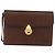 BURBERRY Clutch Bag Leather Brown Gold Auth ep11492 Golden - view 2