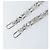 LOUIS VUITTON Cintura a Spalla in Catena Metal 25,6"" Argento LV Auth 150636 - vista 7