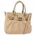 Borsa a mano in pelle Salvatore Ferragamo 2 in 1 Beige Argento Auth BA7666