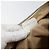 Borsa a Spalla in Tela Trotter Christian Dior Bianco Oro Auth ep11056 - vista 12
