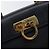 Borsa a mano Gancini in pelle blu navy e oro Auth 146338 di Salvatore Ferragamo D'oro - vista 17