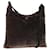 Borsa a Spalla PRADA Velluto Marrone Auth am9681