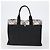 Bulgari Borsa Tote BVLGARI Burberry Nova Check in nylon e tela 2 pezzi nero beige Auth 152213 - vista 2