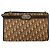 Bolsa de Ombro em Lona Trotter Christian Dior Marrom Dourado Auth BA6578 - vista 13