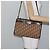 Bolsa de Ombro em Lona Trotter Christian Dior Marrom Dourado Auth BA6578 - vista 20