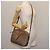 Borsa a Spalla in Tela Trotter Christian Dior Beige Oro Auth ep11416 D'oro - vista 21