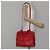 Borsa a mano CÉLINE Circle in pelle 2 in 1 rossa Auth 145769 Rosso - vista 25