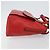 Borsa a mano CÉLINE Circle in pelle 2 in 1 rossa Auth 145769 Rosso - vista 3