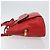 Borsa a mano CÉLINE Circle in pelle 2 in 1 rossa Auth 145769 Rosso - vista 4