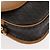Borsa a spalla in tela a nido d'ape Christian Dior PVC nero marrone oro Auth 146582 D'oro - vista 14
