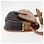 Borsa a spalla in tela a nido d'ape Christian Dior PVC nero marrone oro Auth 146582 D'oro - vista 3