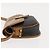 Borsa a spalla in tela a nido d'ape Christian Dior PVC nero marrone oro Auth 146582 D'oro - vista 4