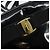 Borsa a Spalla Vala Smalto Nero Oro Auth BA7055 di Salvatore Ferragamo D'oro - vista 17