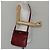 Cartier Borsa a spalla Must Line in pelle Bordeaux oro Auth BA7016 D'oro Bordò - vista 21