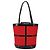 SAINT LAURENT Tote Bag aus emailliertem Nylon Rot Silber Auth BA7096 - Ansicht 3