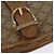 Céline Bolsa de Ombro em Lona Macadam CELINE PVC Bege Ouro Auth 146716 Dourado - vista 14