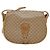 Céline Bolsa de Ombro em Lona Macadam CELINE PVC Bege Ouro Auth 146716 Dourado - vista 2