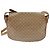 Céline Bolsa de Ombro em Lona Macadam CELINE PVC Bege Ouro Auth 146716 Dourado - vista 3