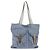 PRADA Tote Bag aus Nylon hellblau silber authentisch 147999